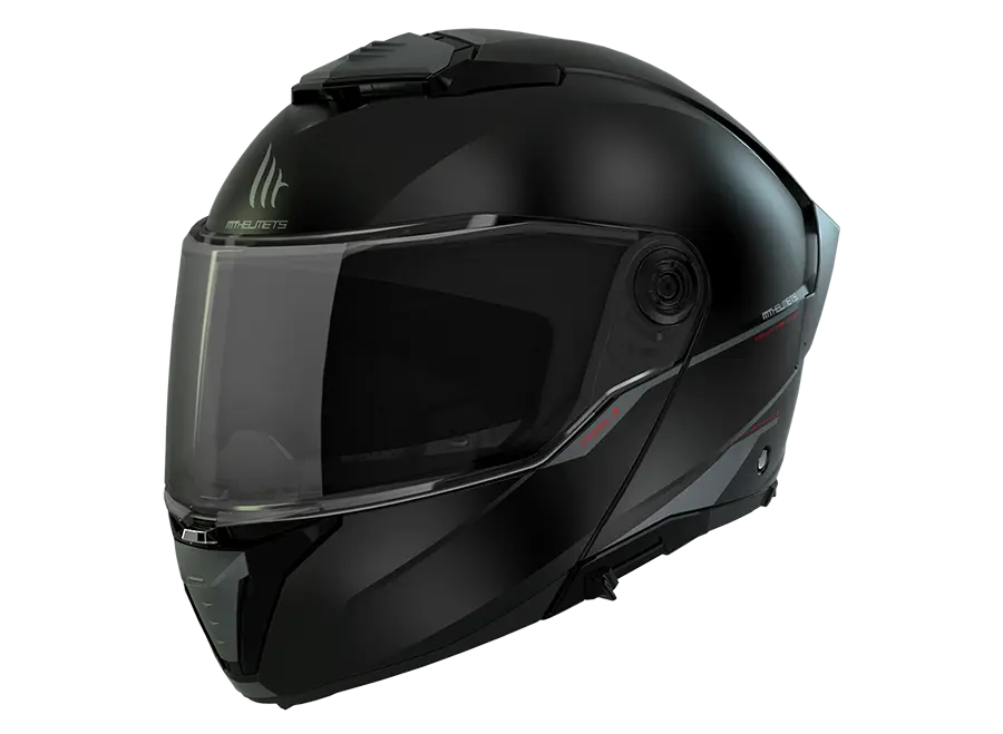 Casco Abatible MT SV Atom 2 Solid A1 Negro Mate Moto Helmets Sebastian