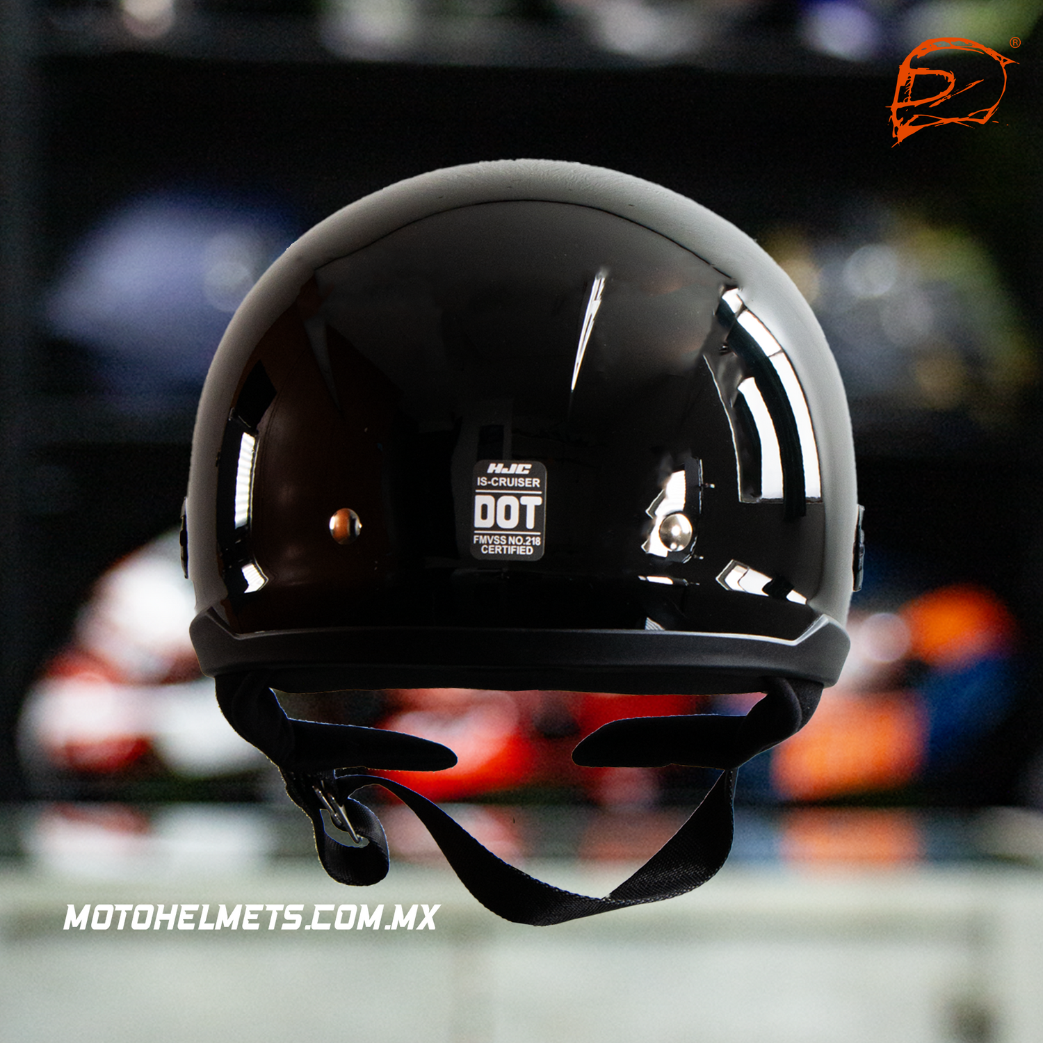 CASCO ABIERTO HJC IS -CRUISER NEGRO BRILLO