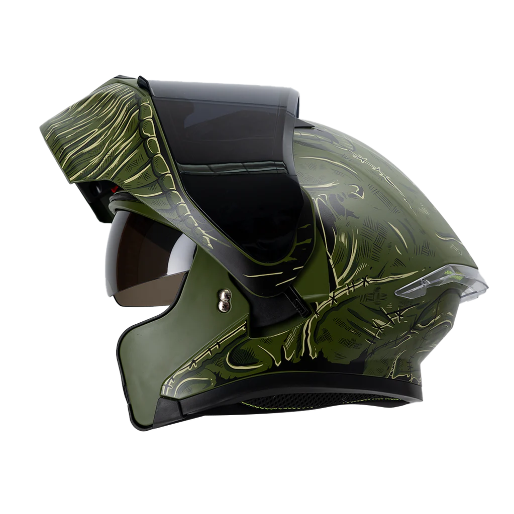 CASCO ABATIBLE IMMORTALE SCARECREW VERDE