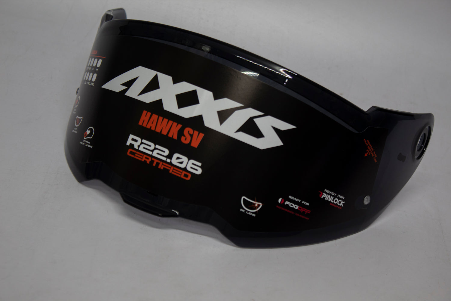 Mica  para casco Axxis Hawk y Pantera V-31 Humo