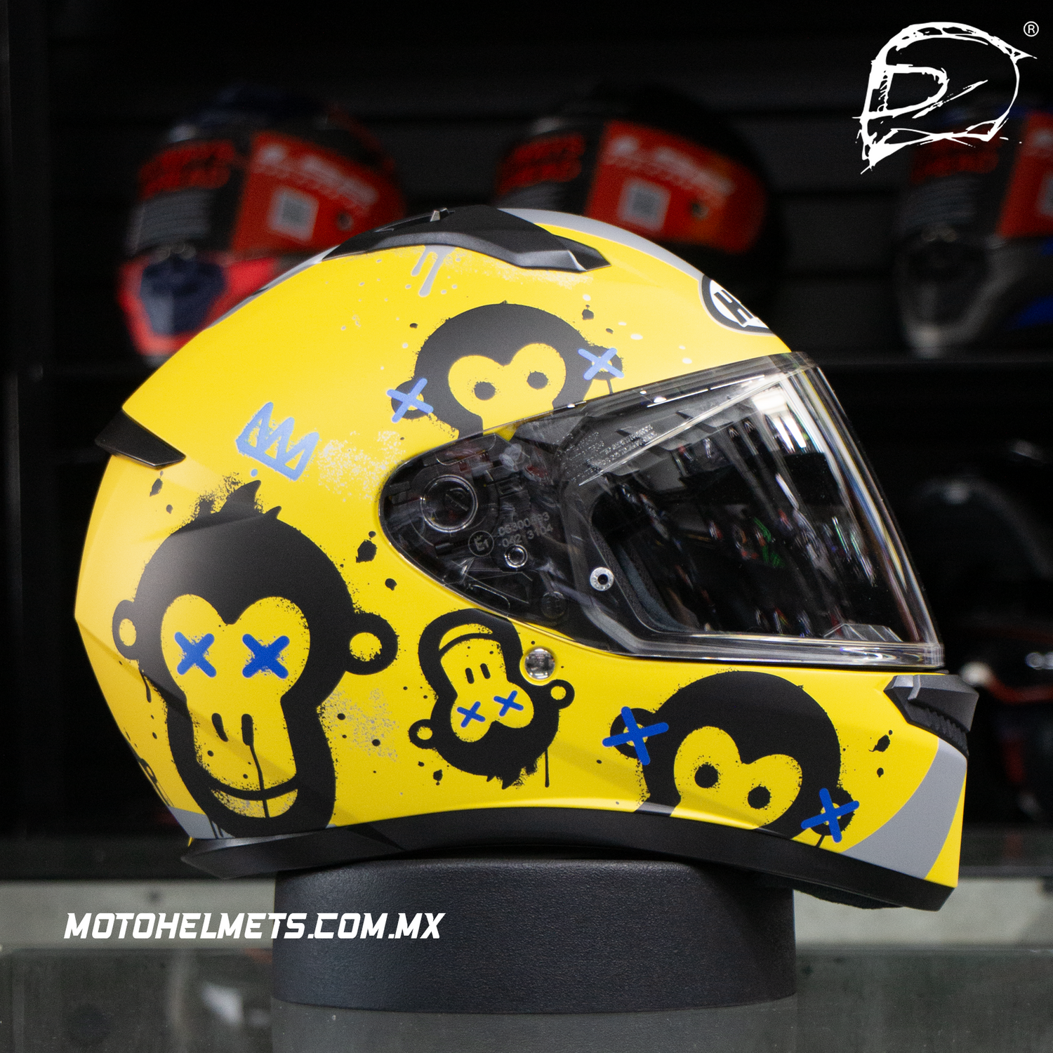 CASCO INTEGRAL HJC C10 GETI MC3SF AMARILLO