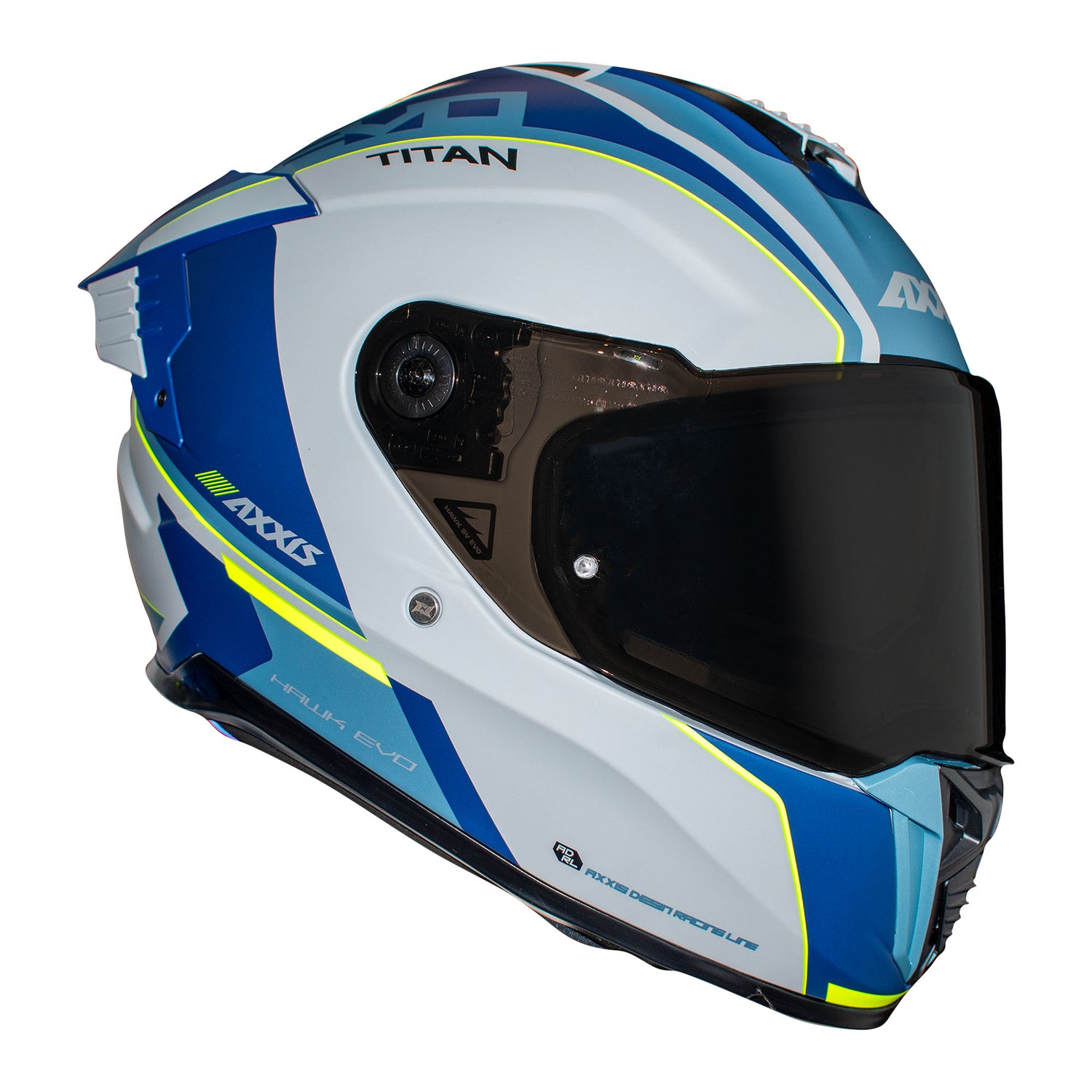 CASCO INTEGRAL AXXIS HAWK TITAN C7 AZUL MATE