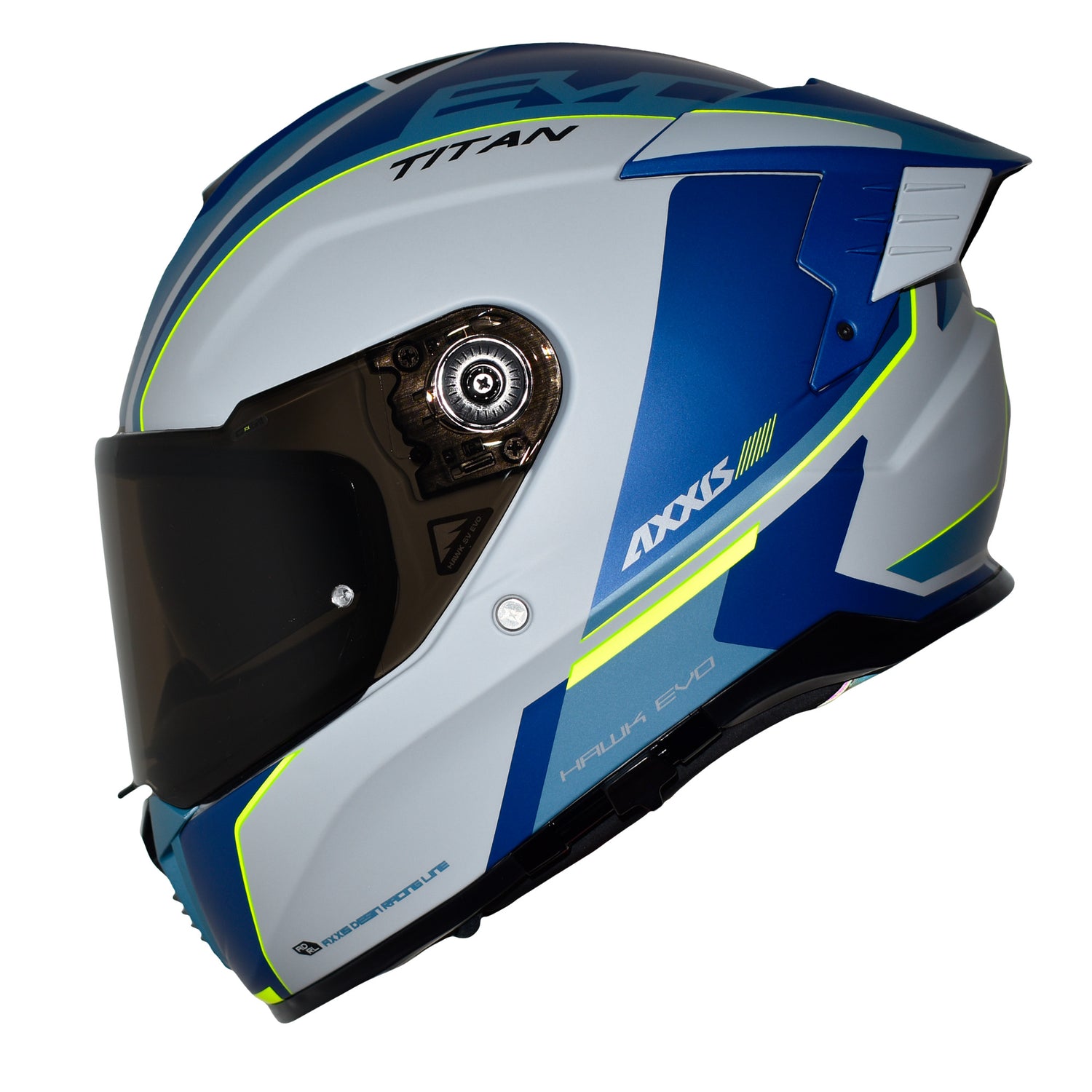 CASCO INTEGRAL AXXIS HAWK TITAN C7 AZUL MATE