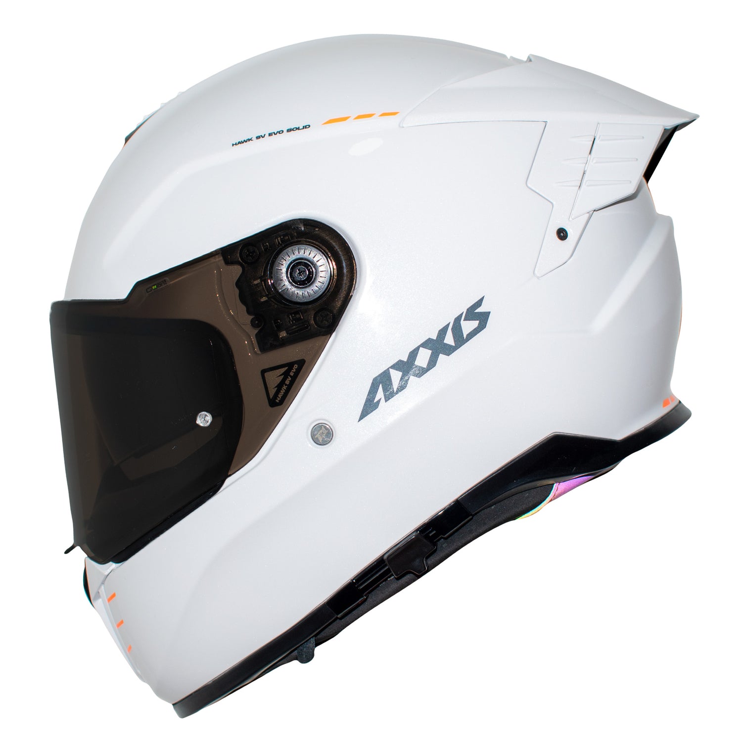 CASCO INTEGRAL AXXIS HAWK AO BLANCO BRILLO