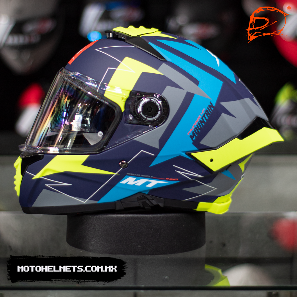 Motos Baham - Casco MT Helmets Thunder 4 Amarillo Mate + pinlock🎁 El MT  Thunder 4 SV es un casco sport-turismo que quiere convertirse en un hito  dentro de su segmento. La
