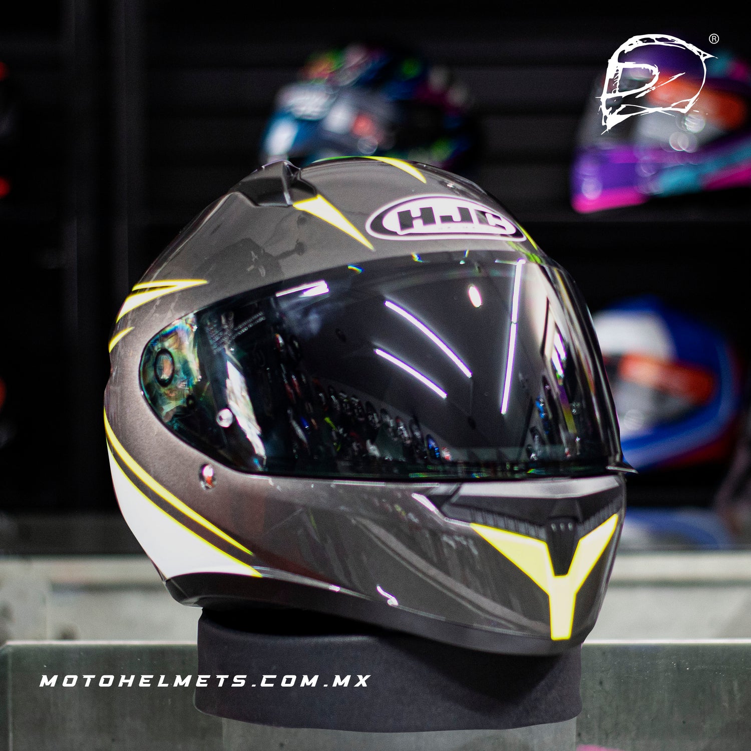 CASCO HJC C10 SANTO MC3H AMARILLO BRILLO