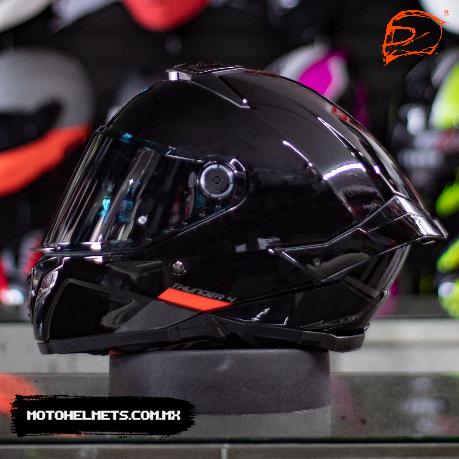 CASCO INTEGRAL MT THUNDER 4 SV BRILLO