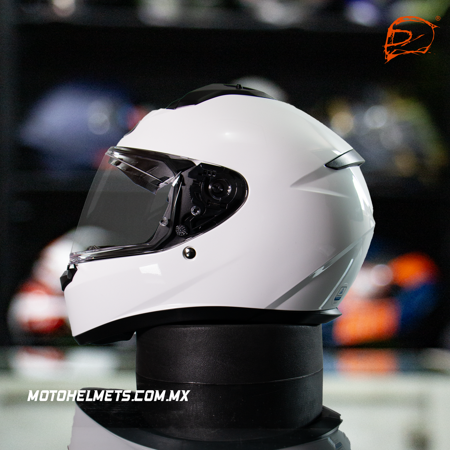 CASCO INTEGRAL HJC C10 BLANCO GLOSS