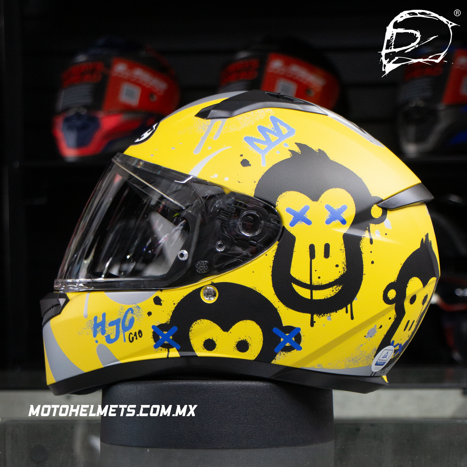 CASCO INTEGRAL HJC C10 GETI MC3SF AMARILLO