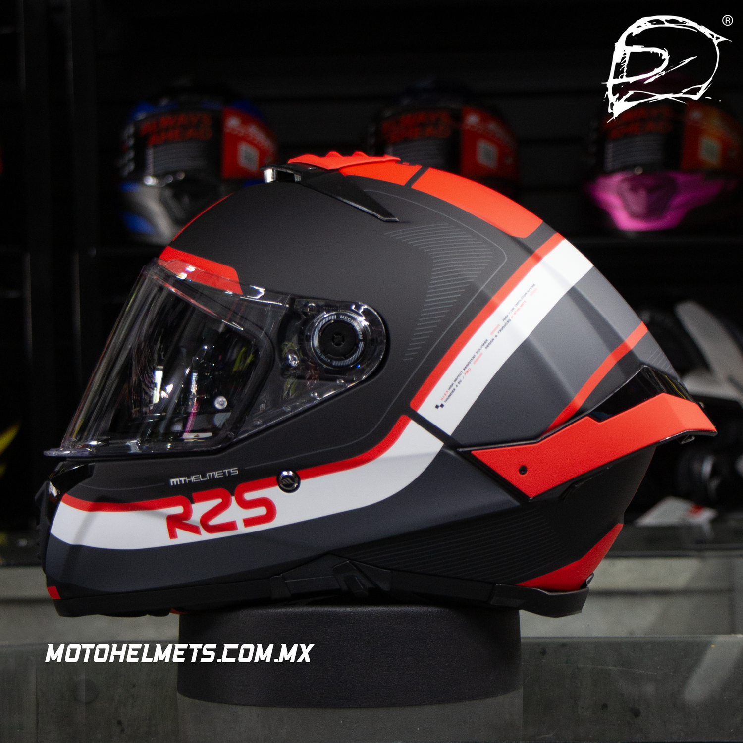 CASCO INTEGRAL MT THUNDER 4 R25 BS ROJO