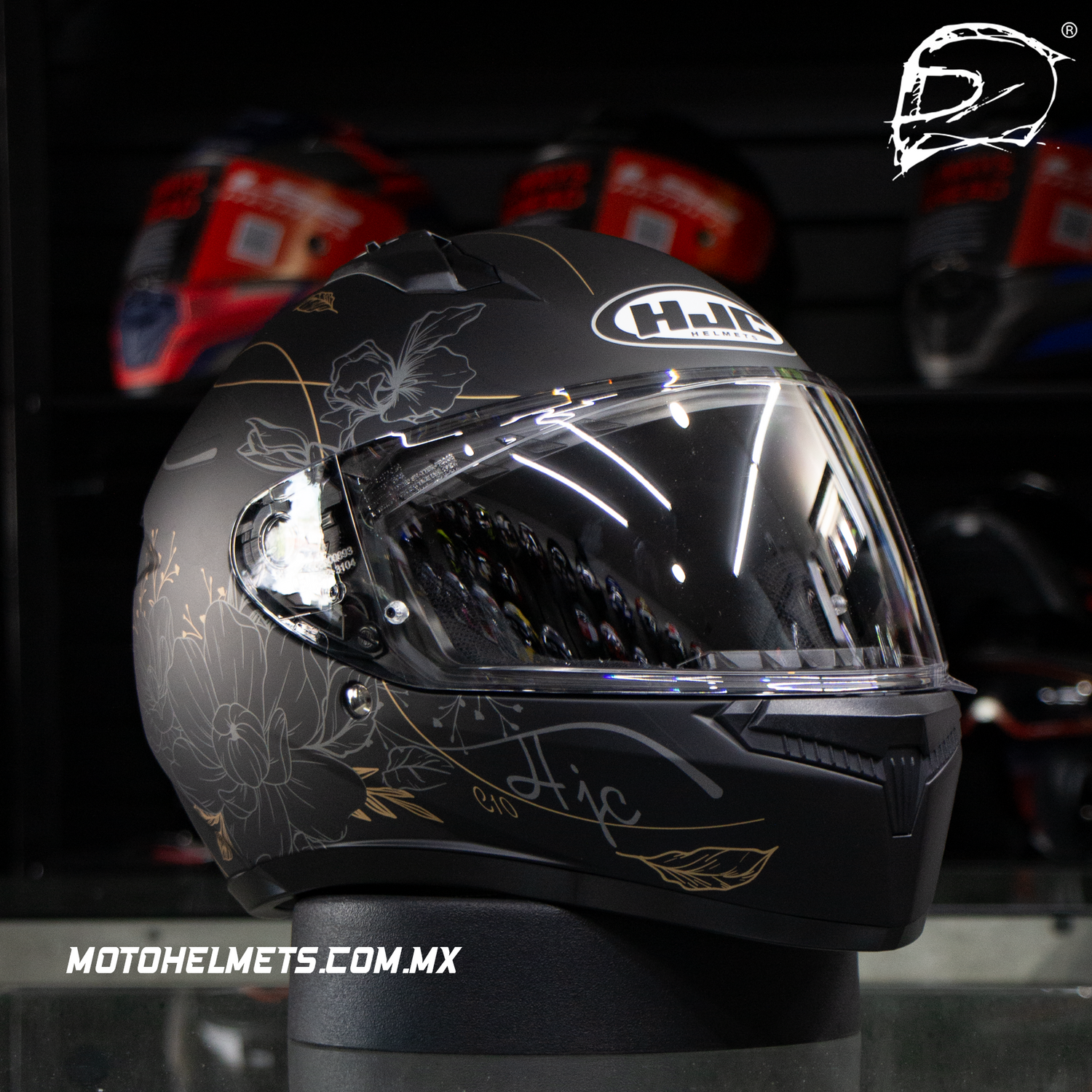 CASCO INTEGRAL HJC C10 EPIK NEGRO