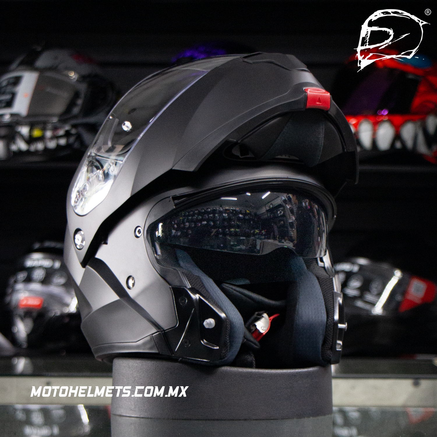 CASCO ABATIBLE HJC C91N NEGRO MATE