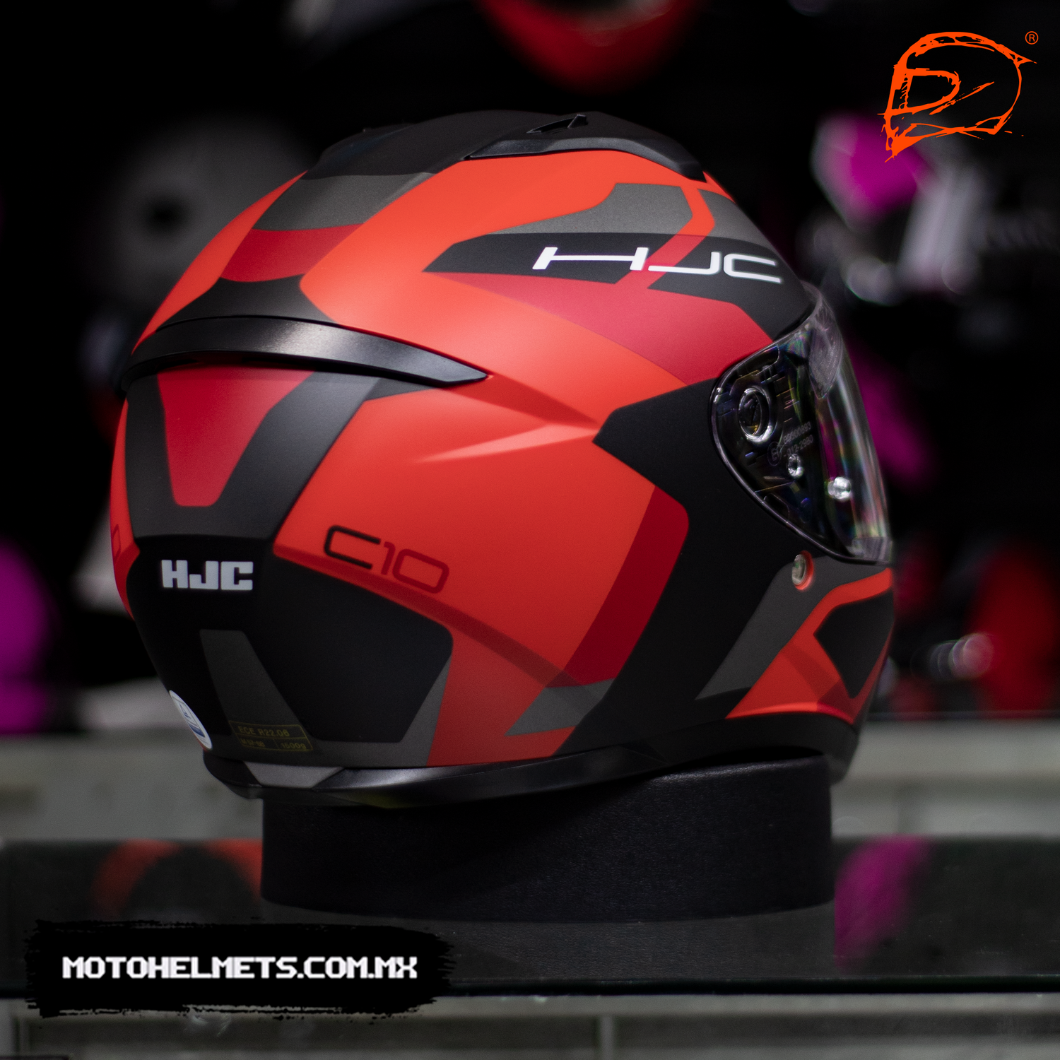 CASCO INTEGRAL HJC C10 TINS ROJO