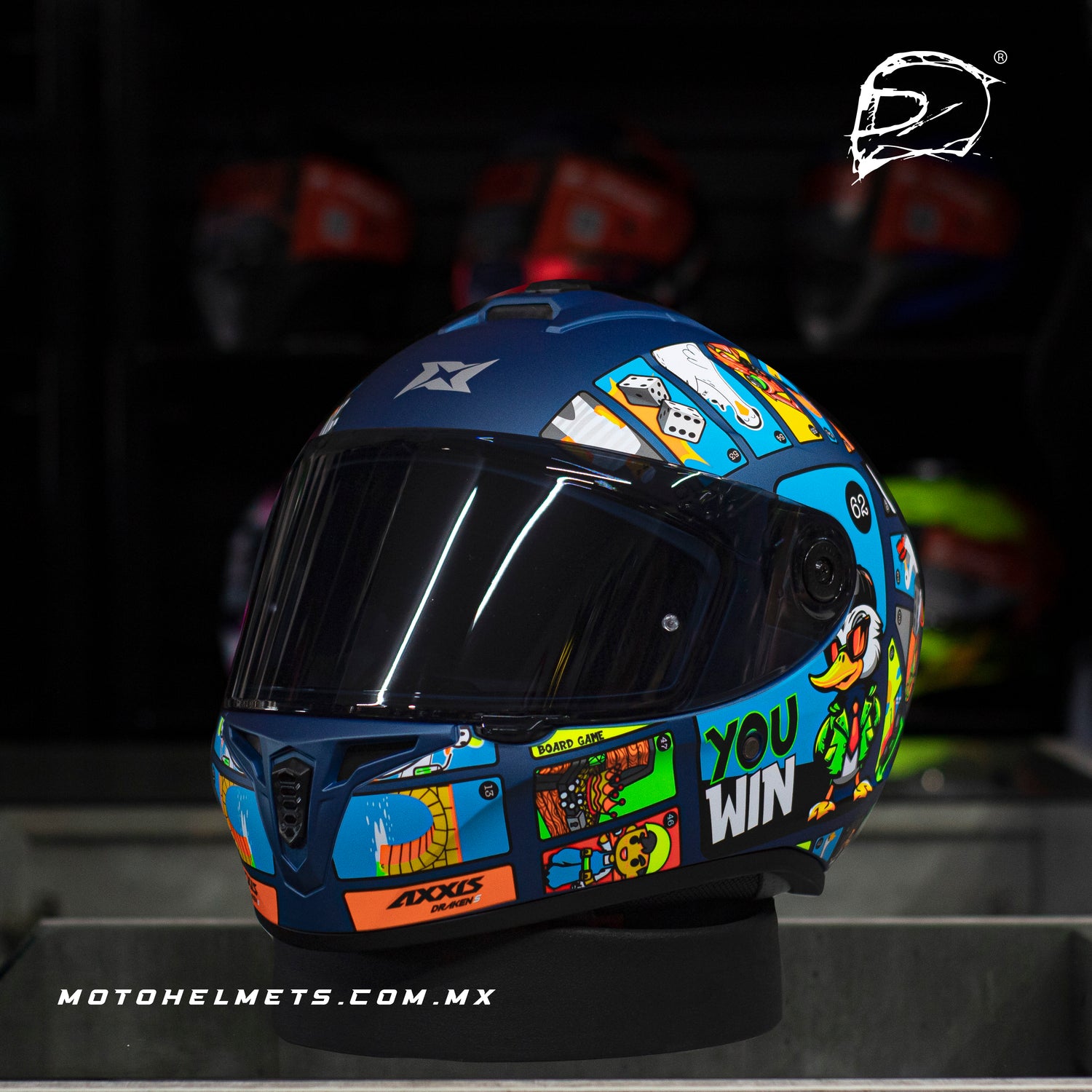 CASCO INTEGRAL AXXIS DRAKEN GOOSE GAME A7