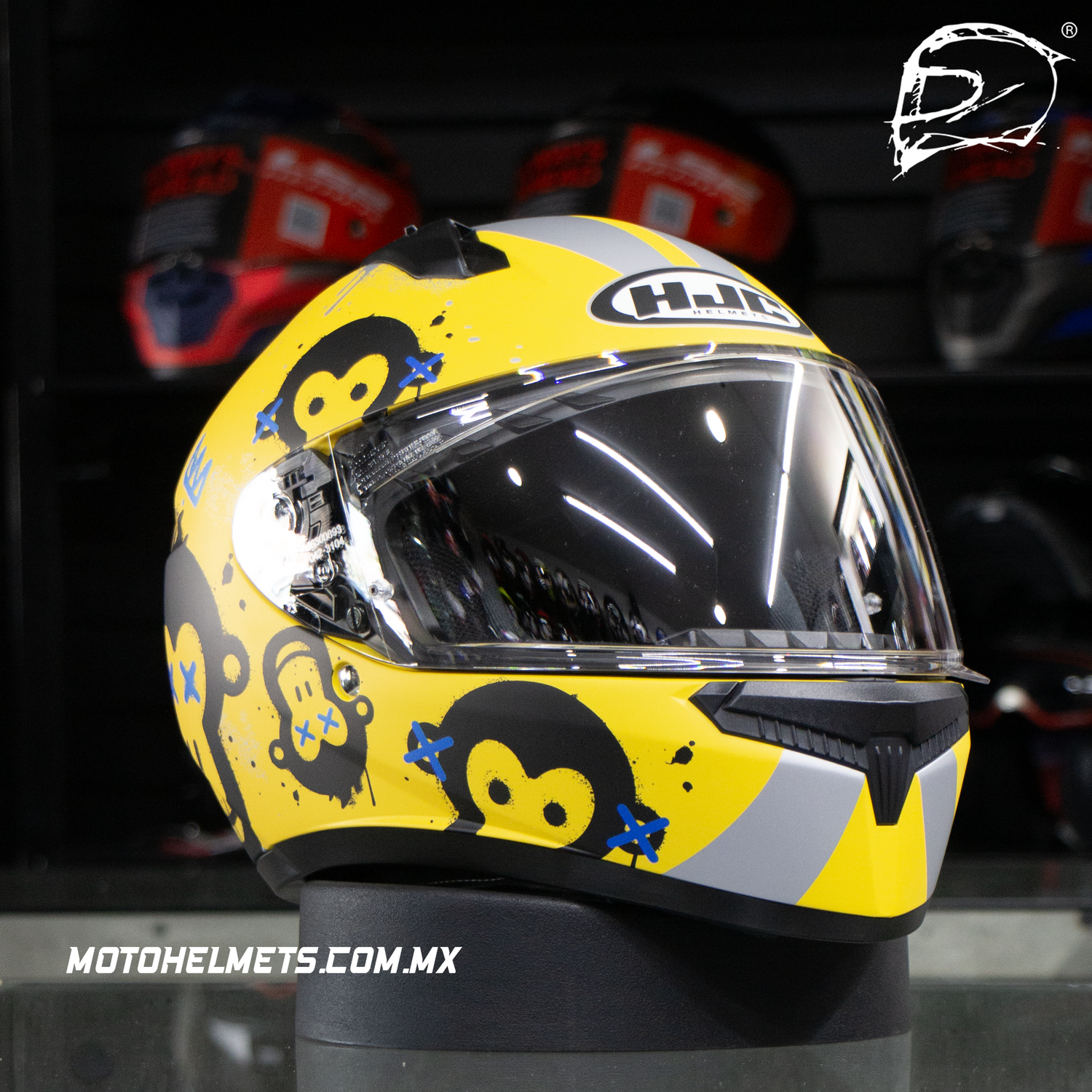 CASCO INTEGRAL HJC C10 GETI MC3SF AMARILLO