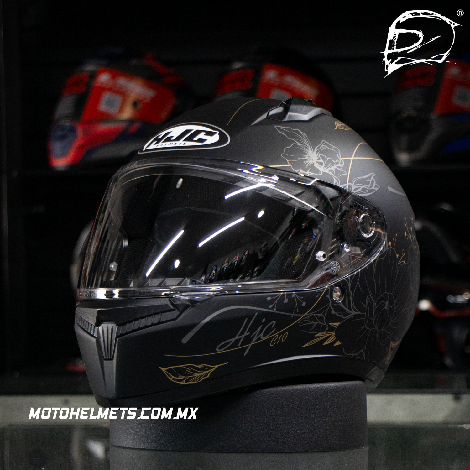 CASCO INTEGRAL HJC C10 EPIK NEGRO