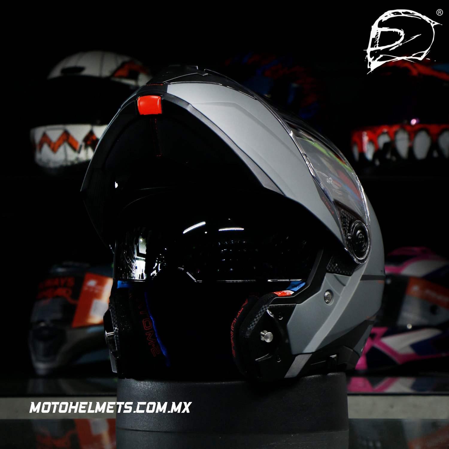 CASCO ABATIBLE MT SV ATOM 2 A2 TITANIUM