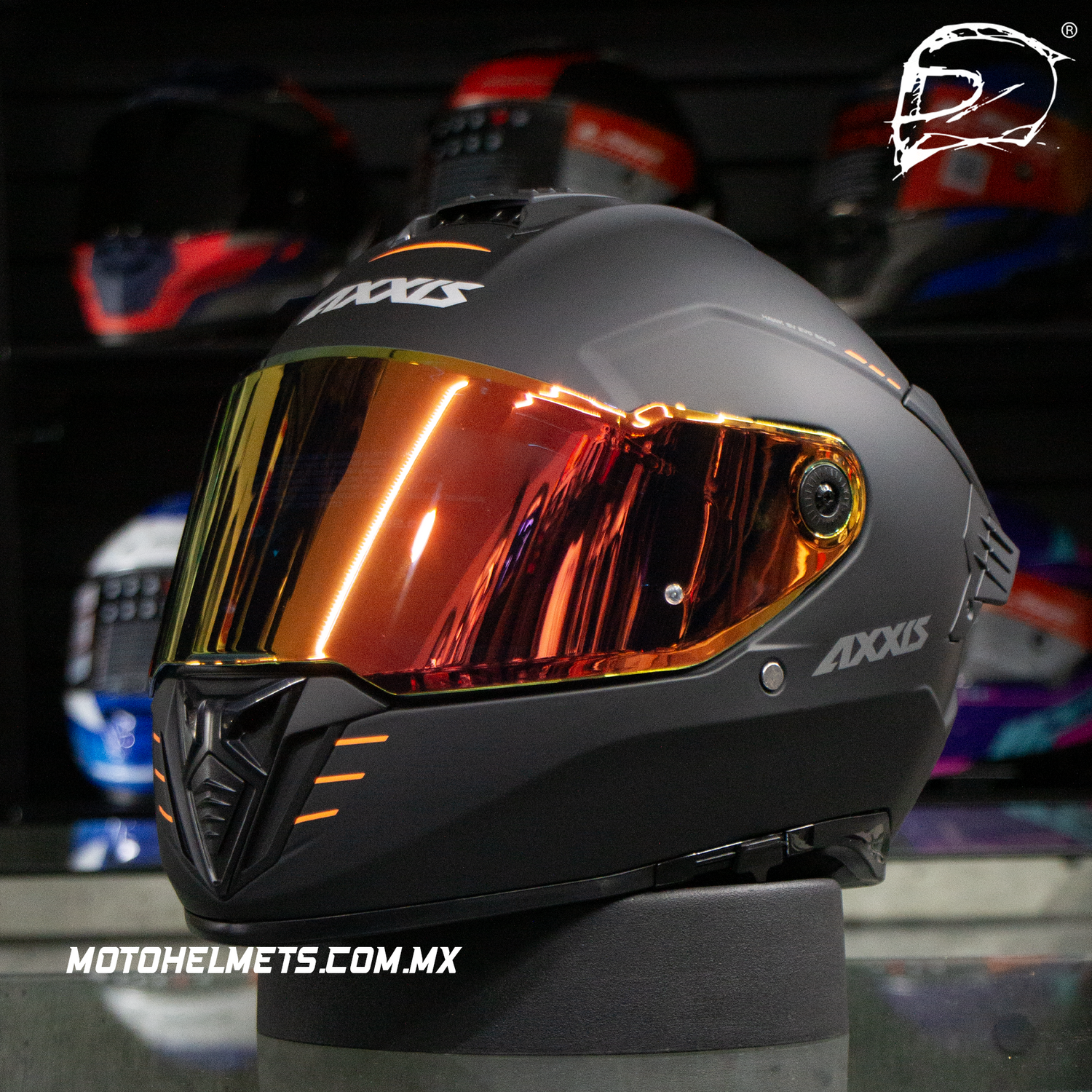 CASCO INTEGRAL  AXXIS HAWK EVO SOLID A1 NEGRO MATE