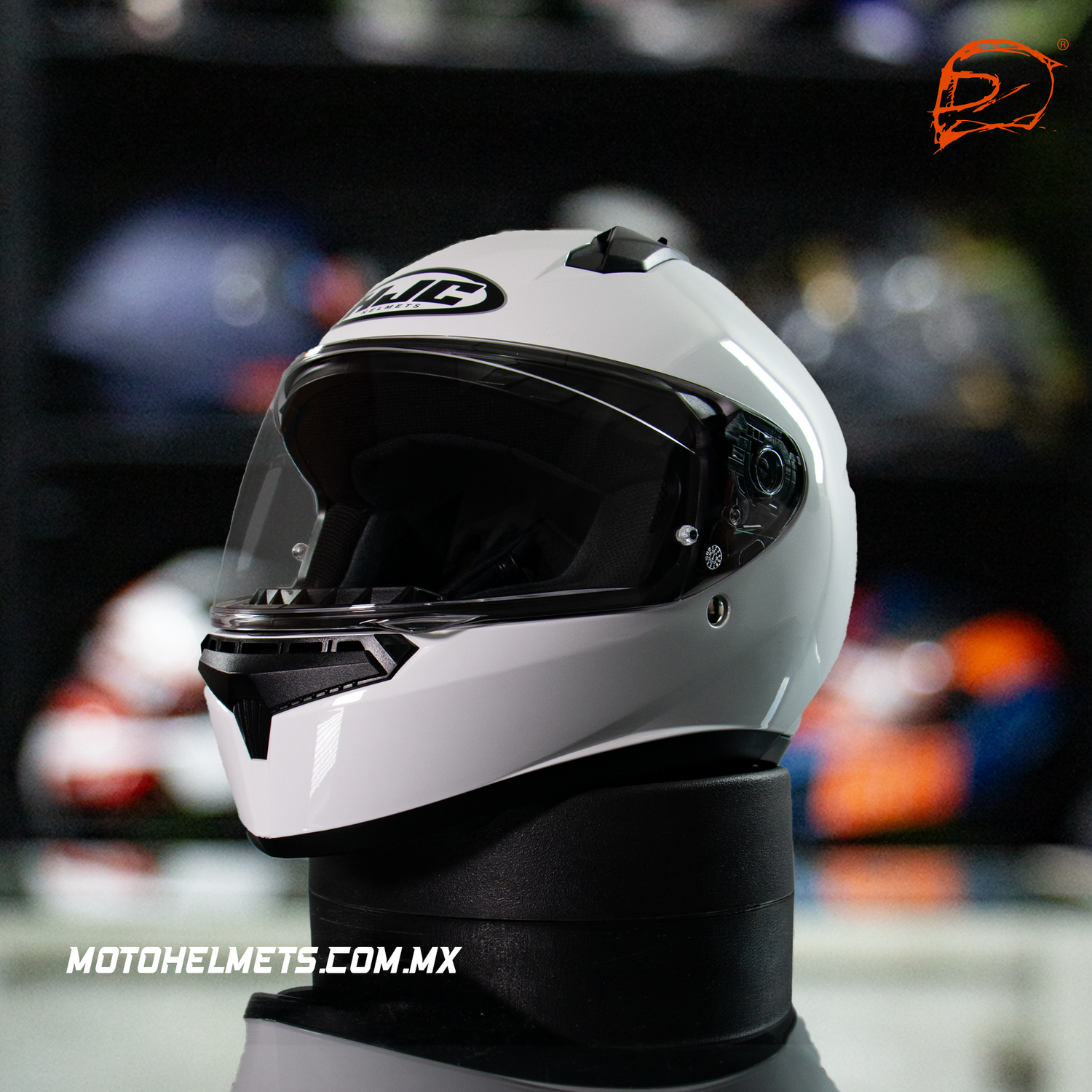 CASCO INTEGRAL HJC C10 BLANCO GLOSS