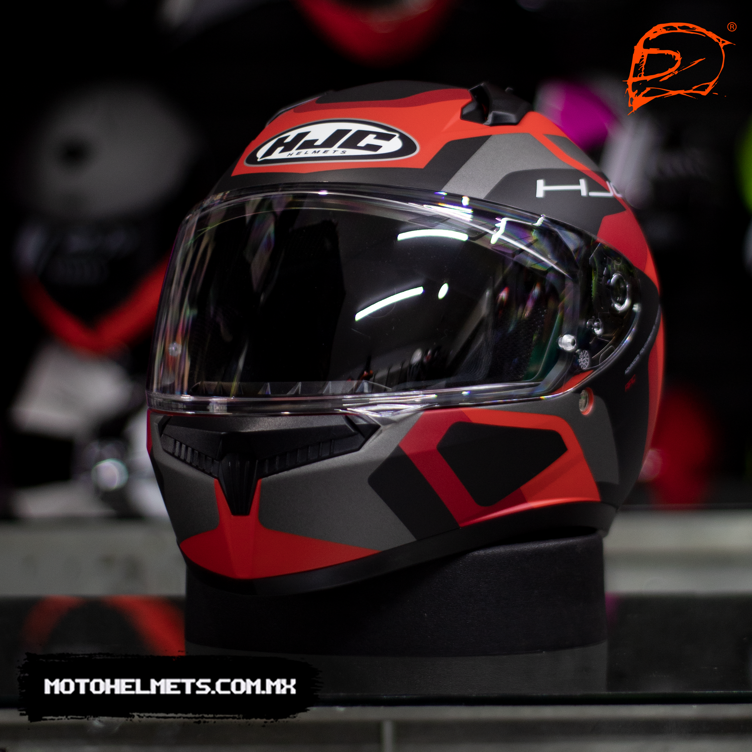 CASCO INTEGRAL HJC C10 TINS ROJO