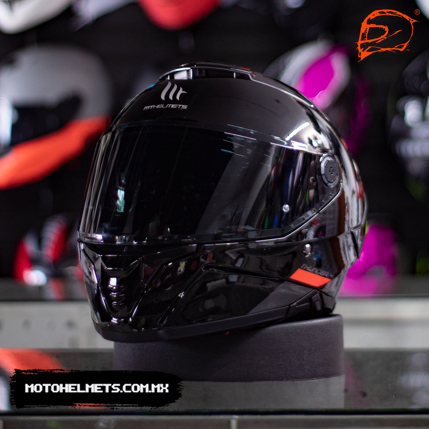 CASCO INTEGRAL MT THUNDER 4 SV BRILLO