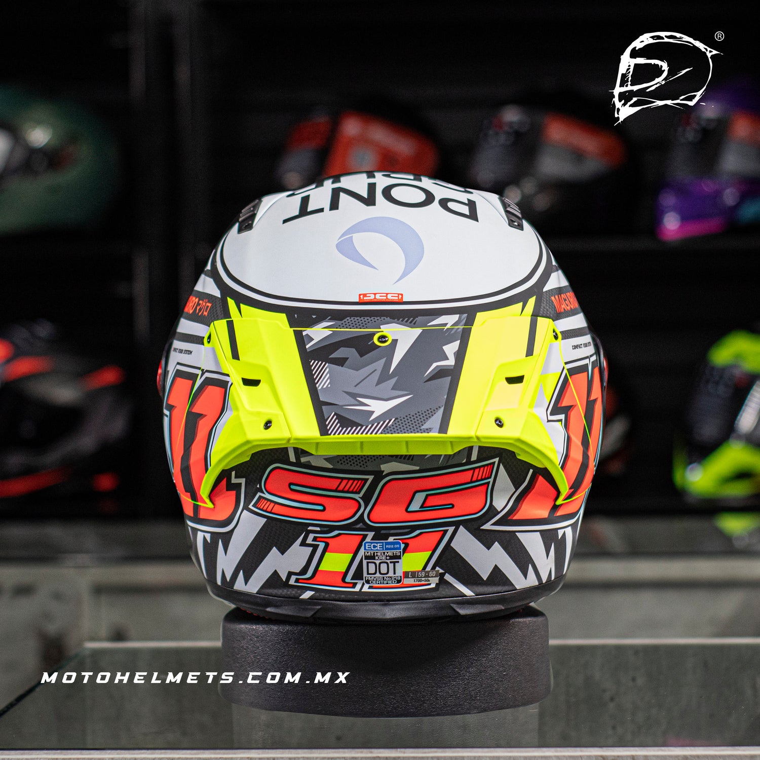 CASCO INTEGRAL DE CARBONO MT KRE SERGIO GARCIA FF103 A3 MATE