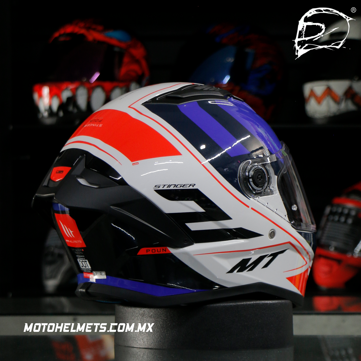 CASCO INTEGRAL MT STINGER 2 POUN A7 BRILLO