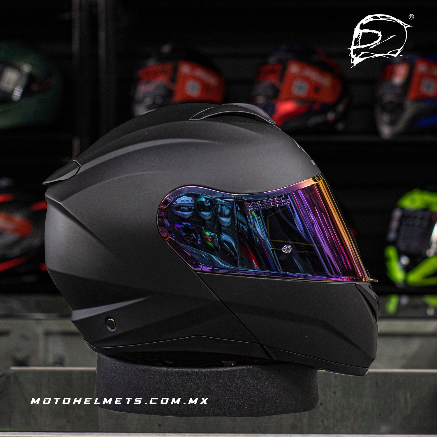 CASCO ABATIBLE FASEED FS 908 NEGRO MATE