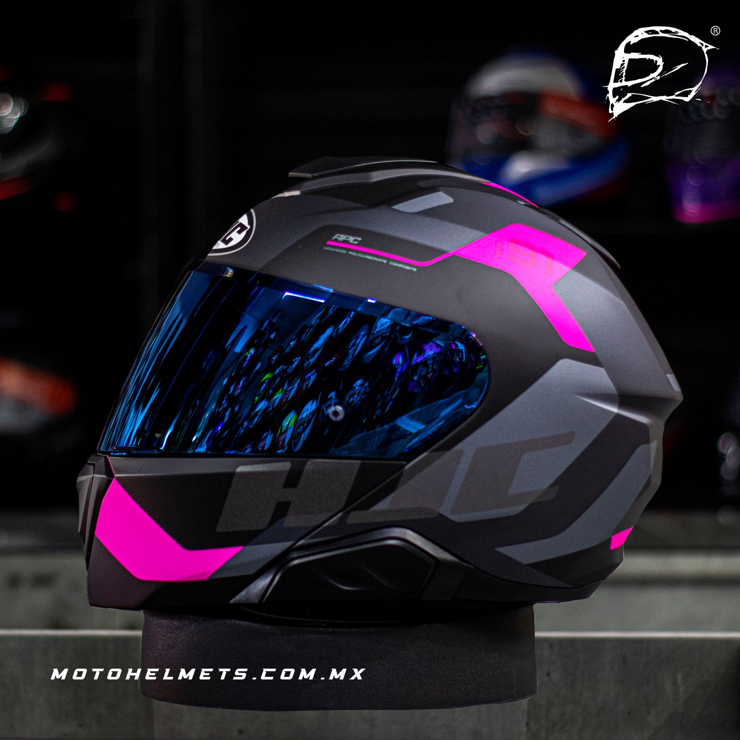 CASCO ABATIBLE HJC I91 CARST MC8SF ROSA