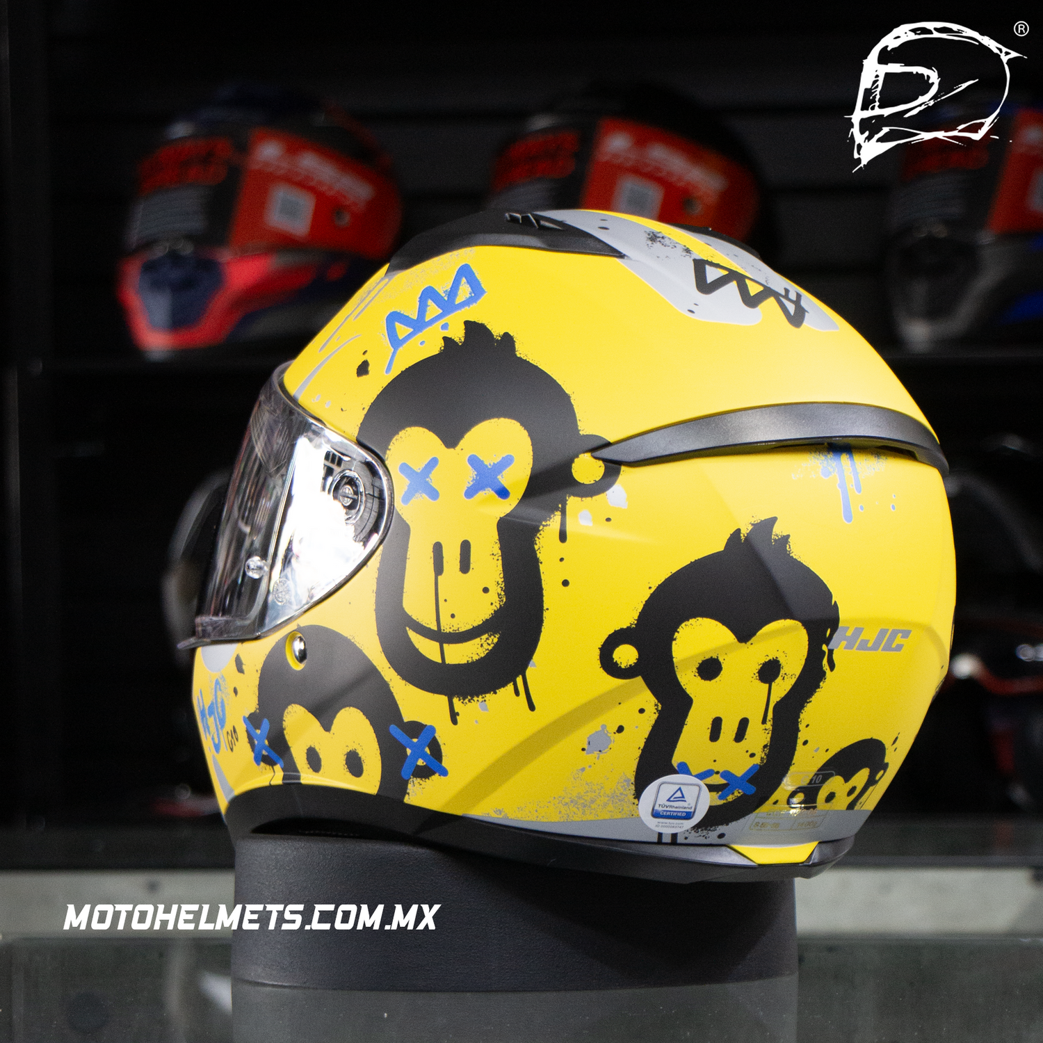 CASCO INTEGRAL HJC C10 GETI MC3SF AMARILLO