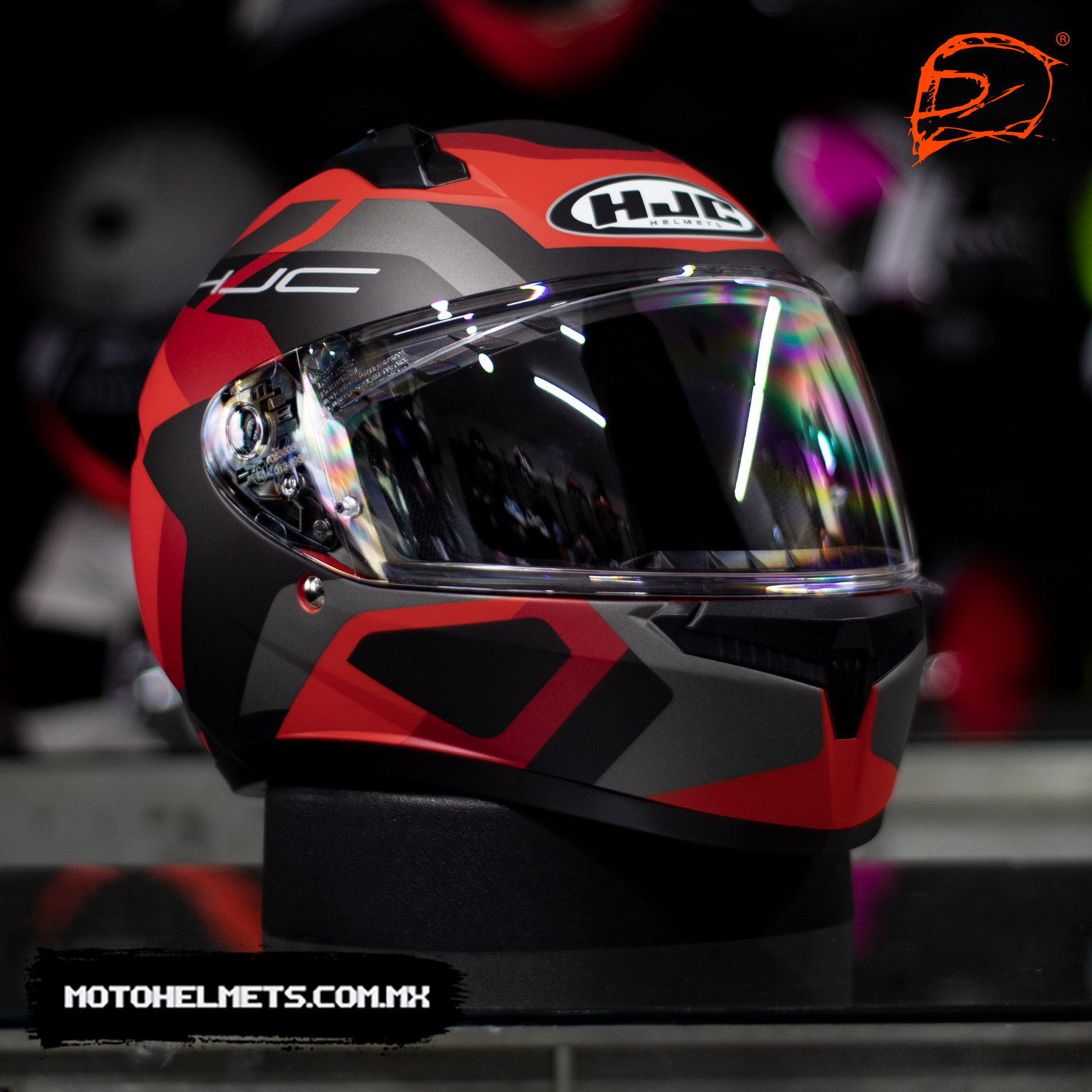 CASCO INTEGRAL HJC C10 TINS ROJO