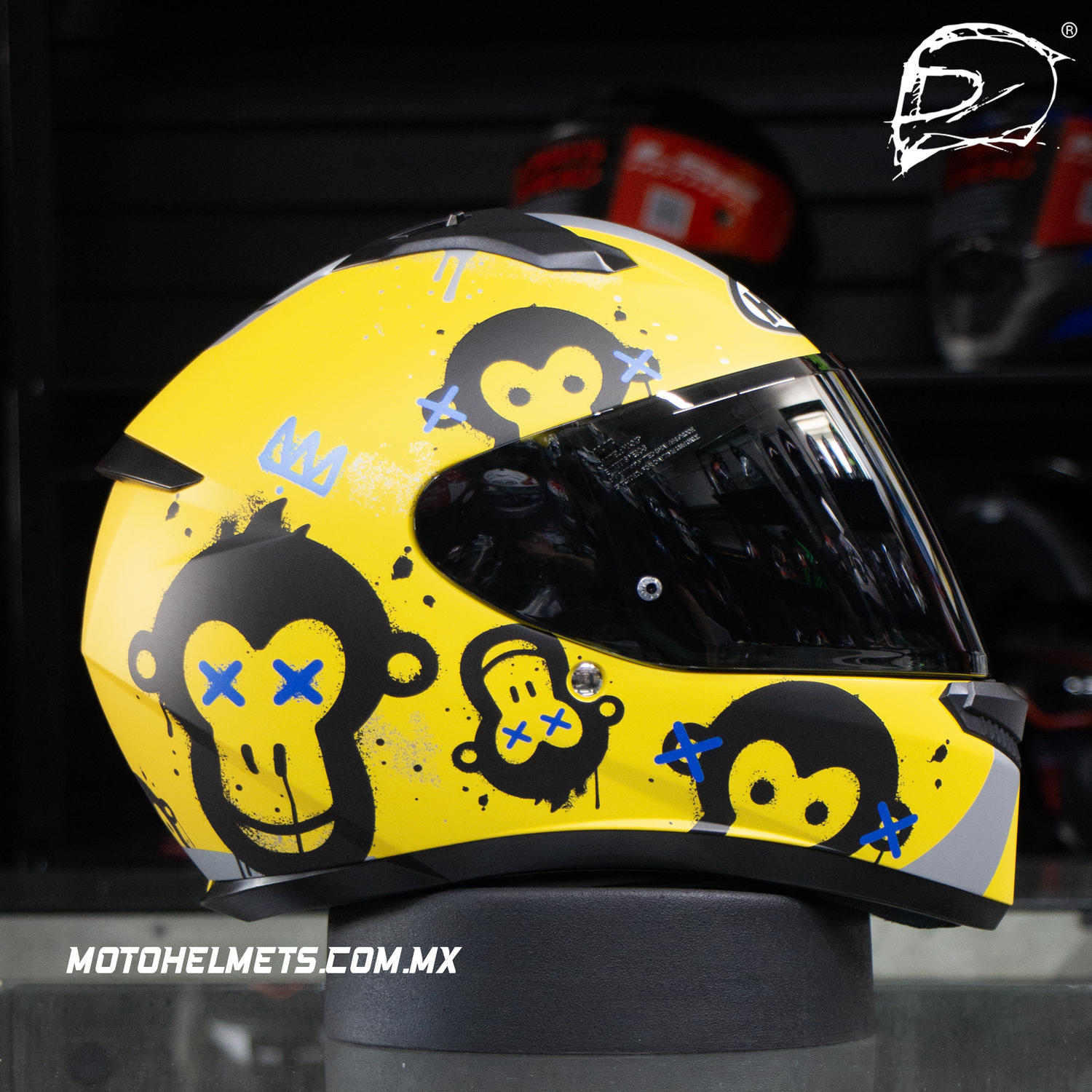 CASCO INTEGRAL HJC C10 GETI MC3SF AMARILLO