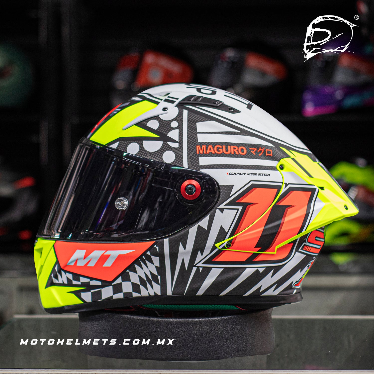 CASCO INTEGRAL DE CARBONO MT KRE SERGIO GARCIA FF103 A3 MATE