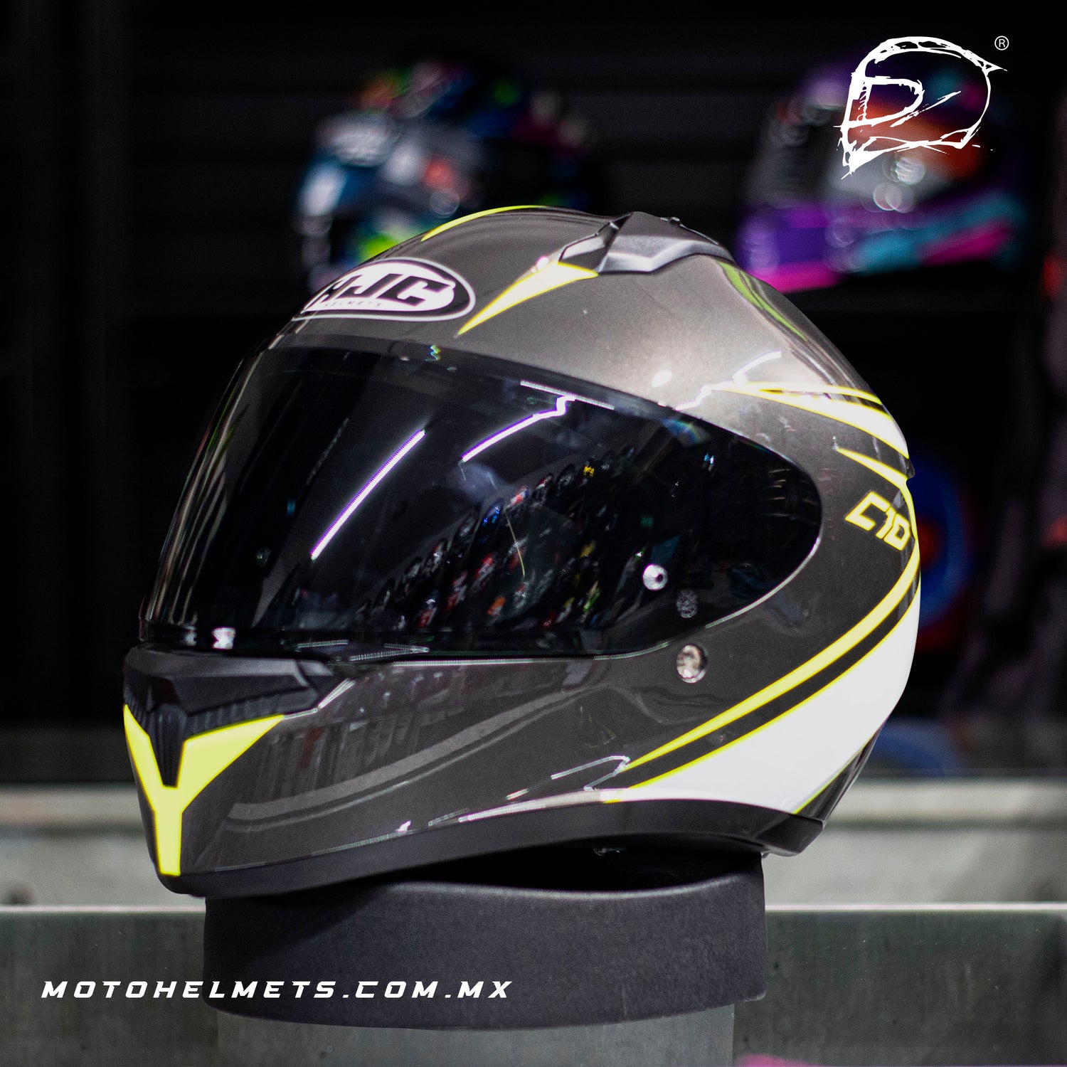 CASCO HJC C10 SANTO MC3H AMARILLO BRILLO