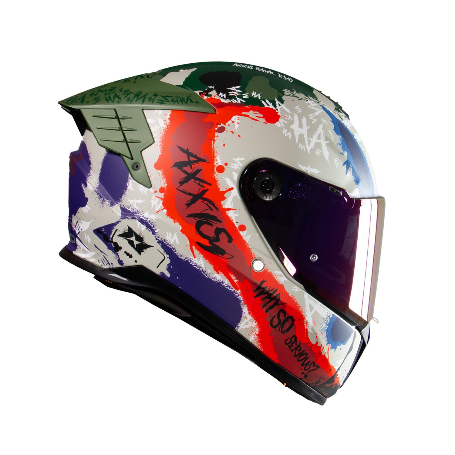 Casco Integral AXXIS Hawk Sick Joke Gris