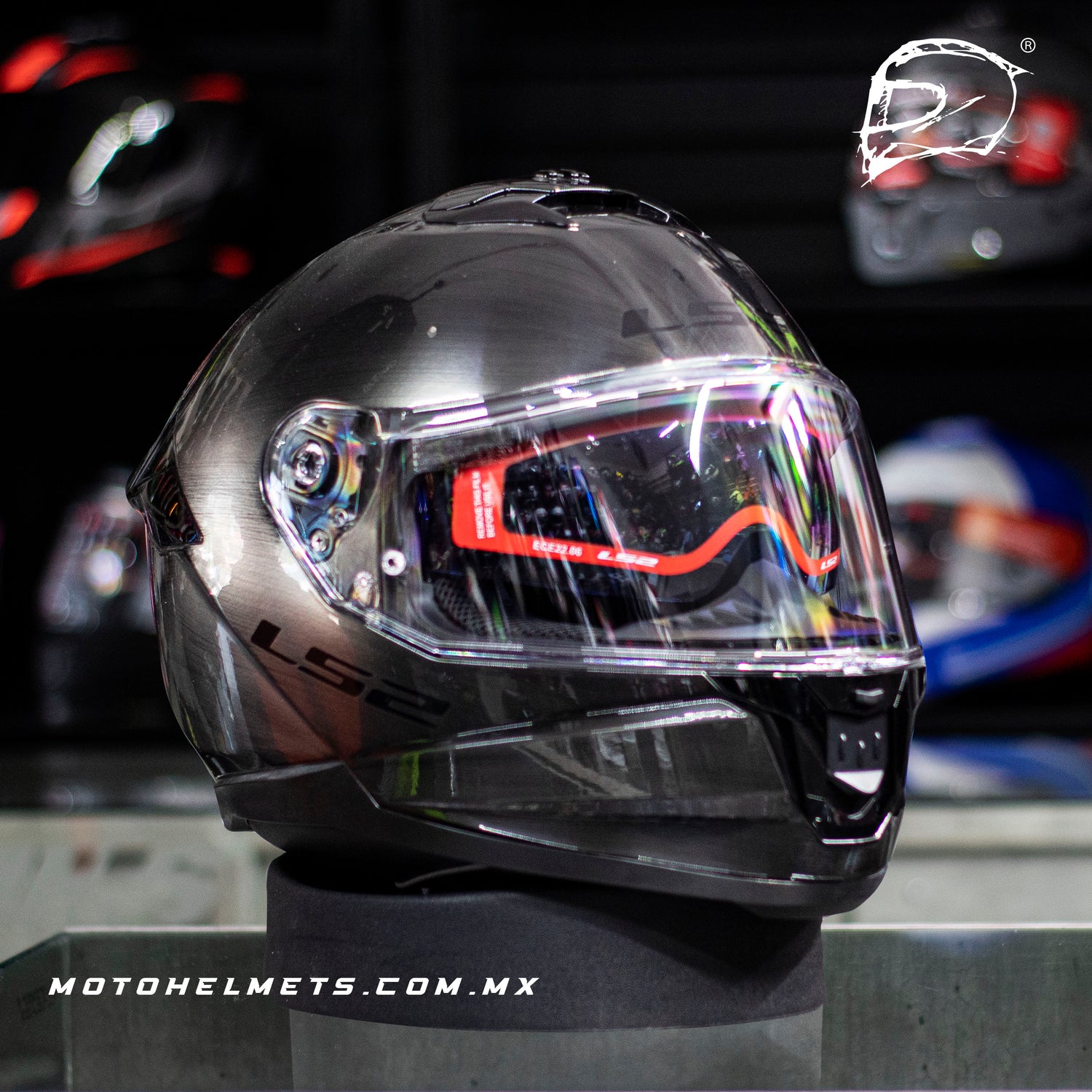 CASCO INTEGRAL LS2 STREAM ll JEANS TITANIUM FF808