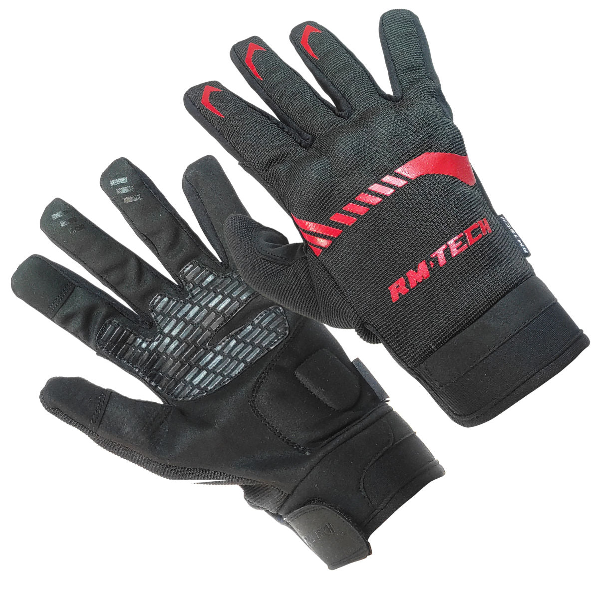 Guantes RMTECH Iconic Negro Rojo con Touch