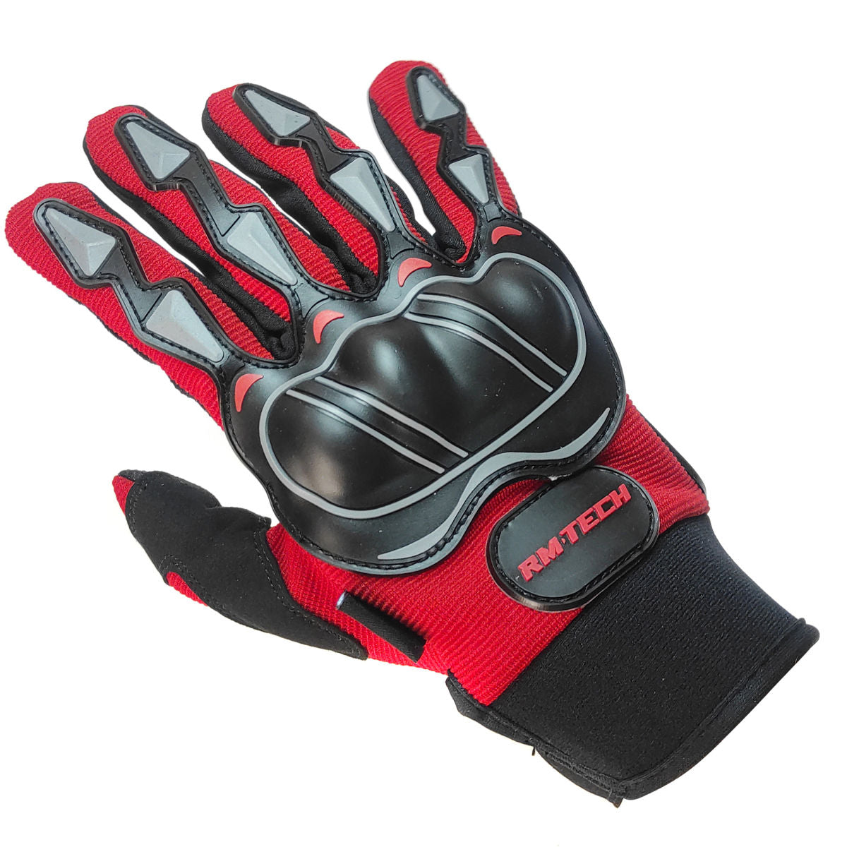 Guantes RMTECH Intrepid Negro Rojo con touch