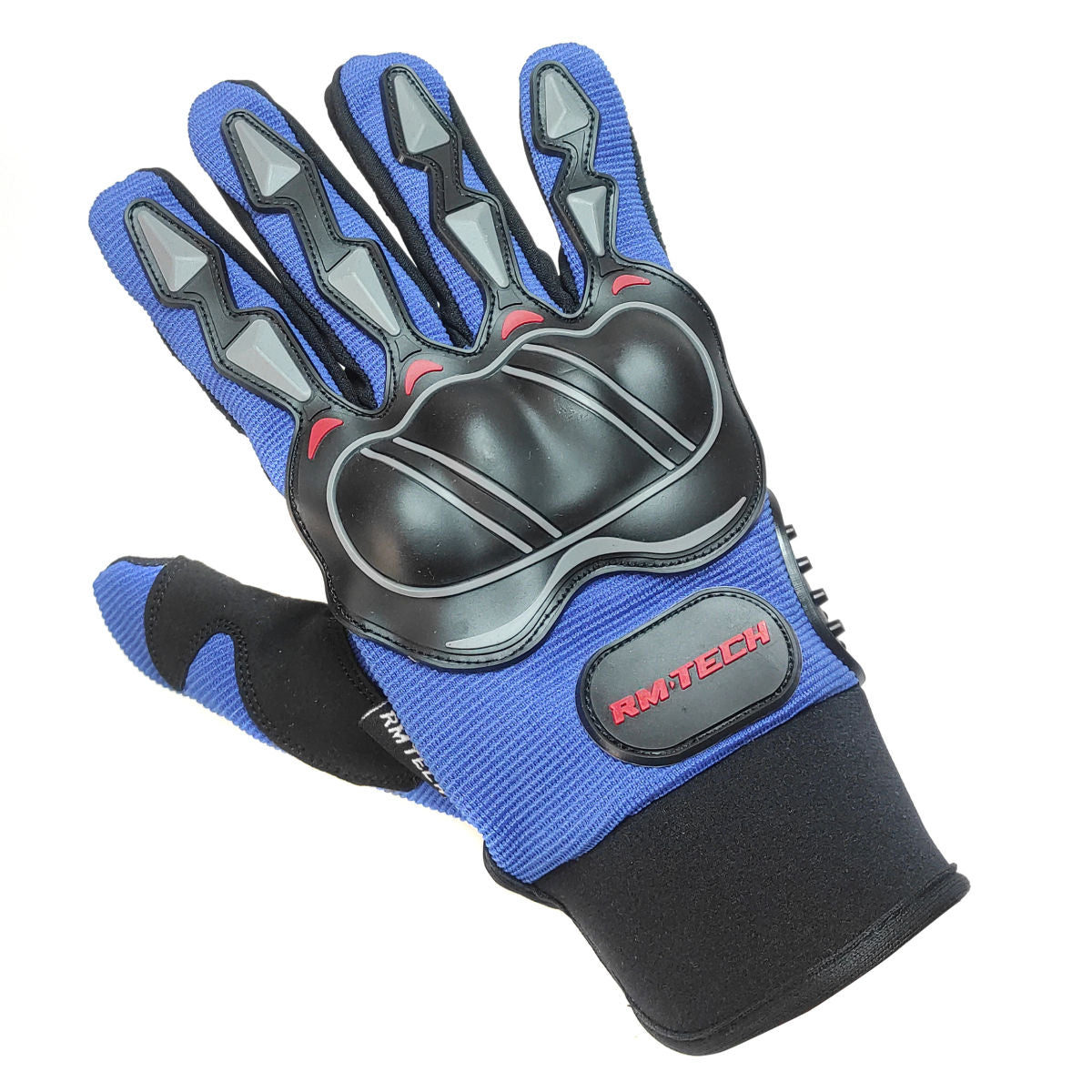 Guantes RMTECH Intrepid Negro Azul con touch