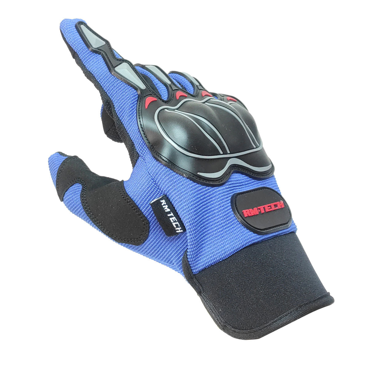 Guantes RMTECH Intrepid Negro Azul con touch