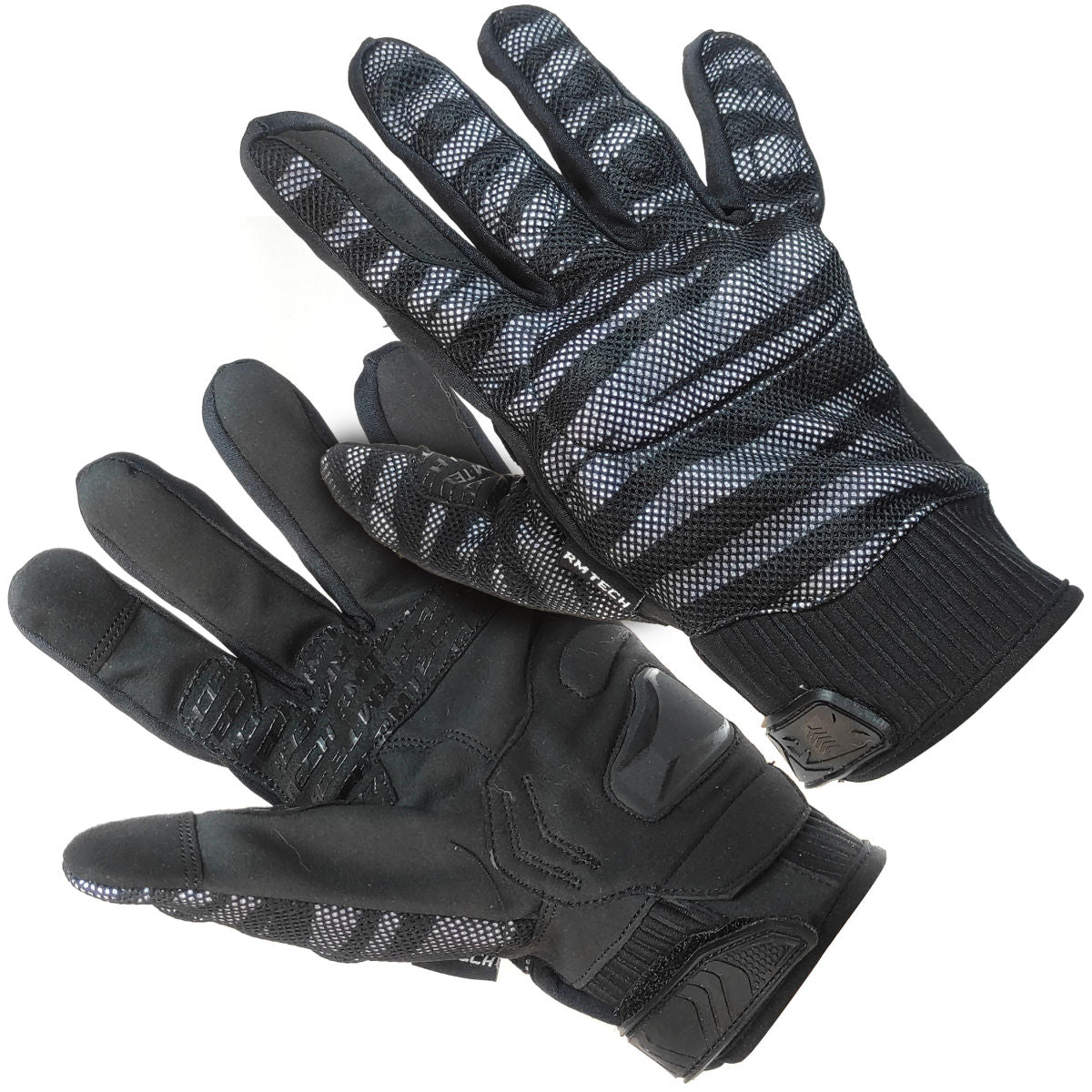 Guantes RMTECH Combat Negro Gris con touch