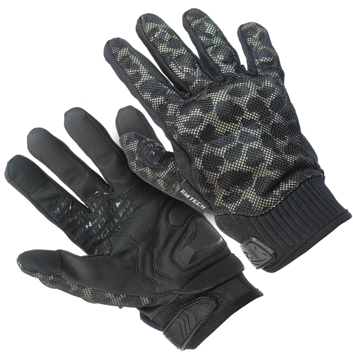 Guantes RMTECH Combat  Negro Verde con touch