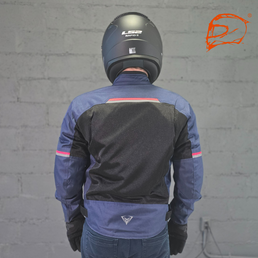 CHAMARRA DE MOTO GIACOMO PREMIUM LITE AZUL ROJO