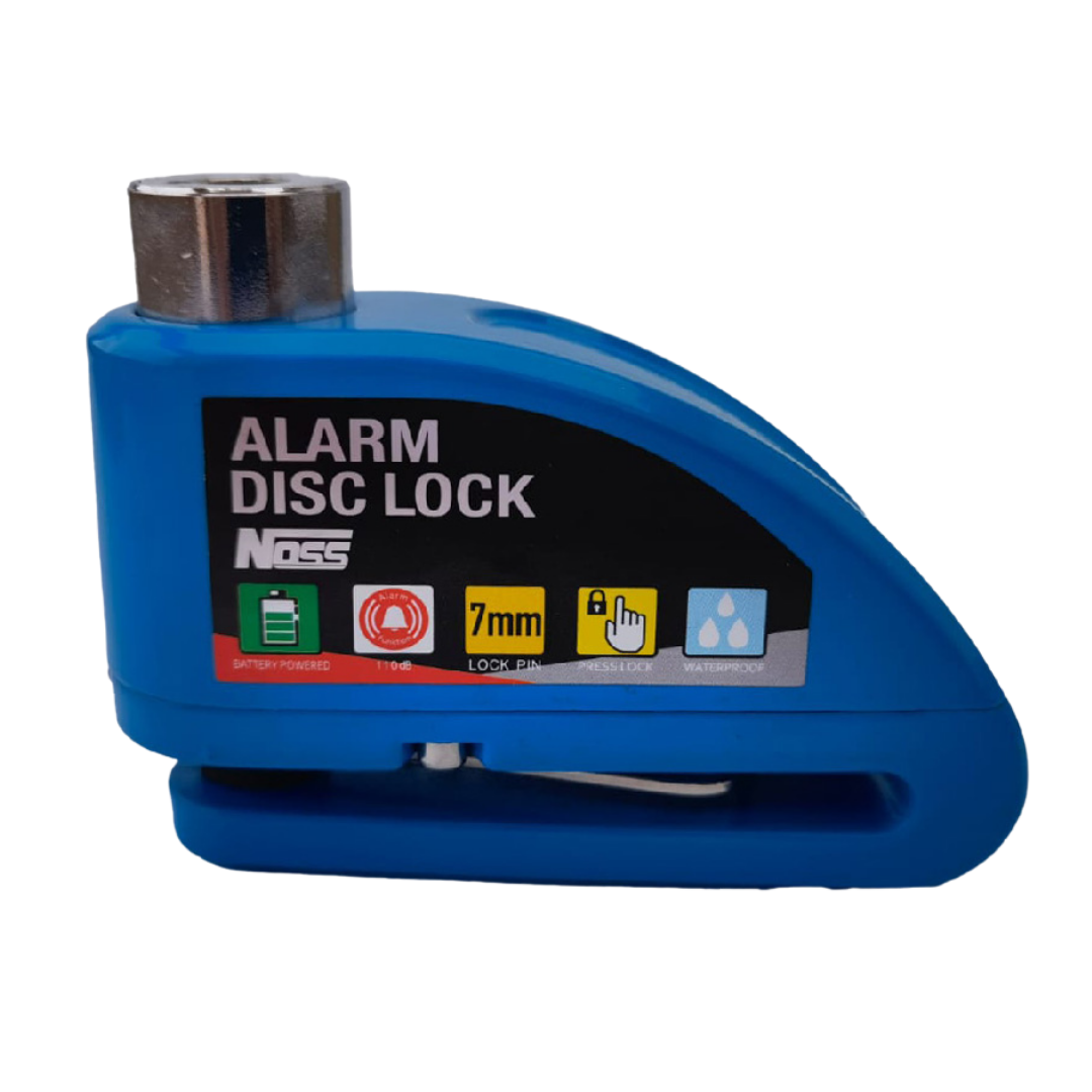 Candado de Disco con Alarma NOSS 1407 Azul