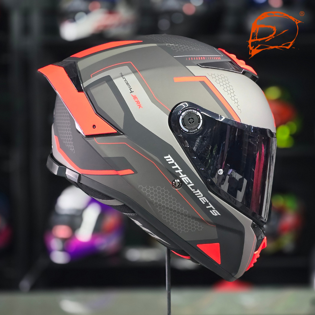 CASCO INTEGRAL MT THUNDER 4 SV JERK B5 ROJO