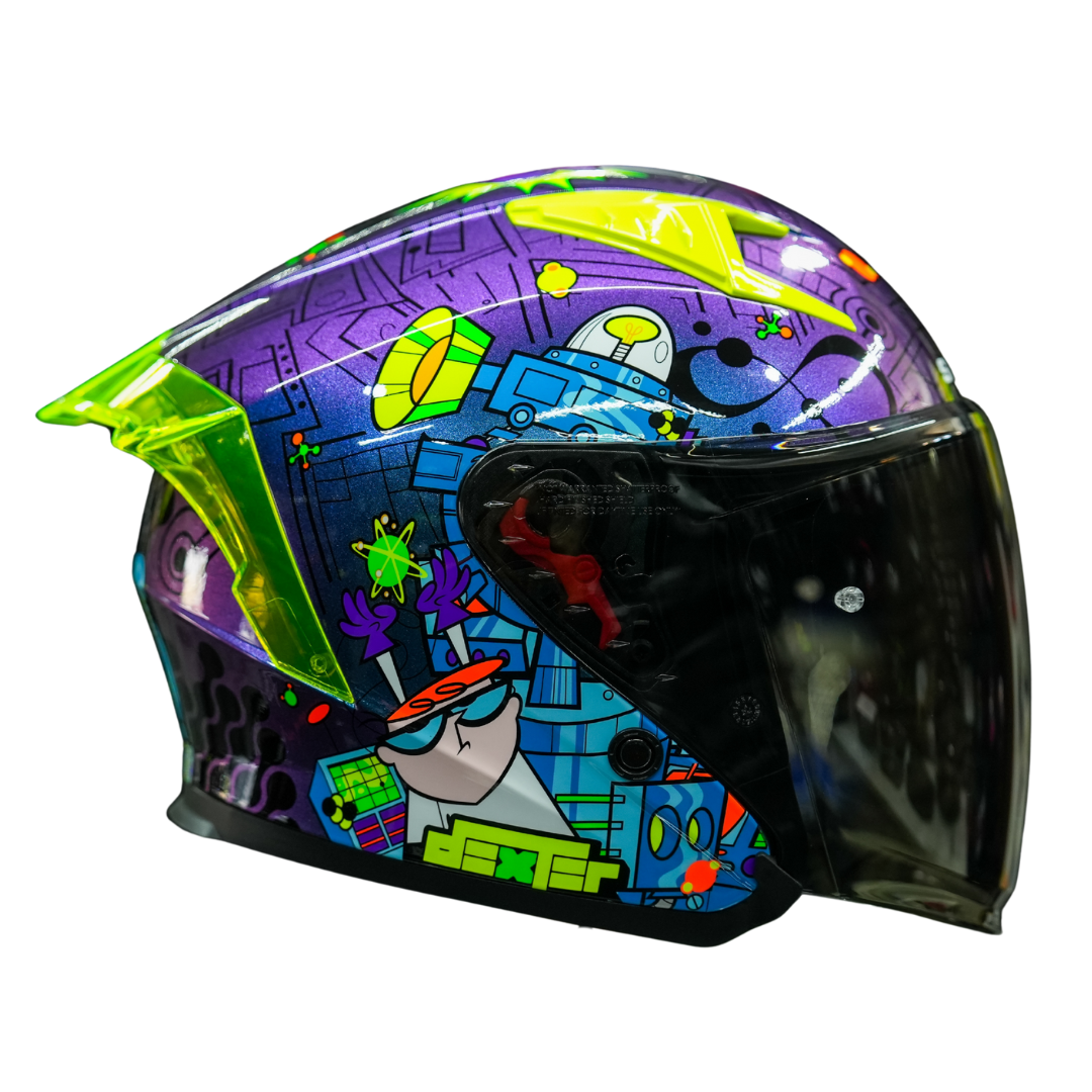 CASCO ABIERTO SHAFT SH-226 DEXTER CHAMALEON AZUL