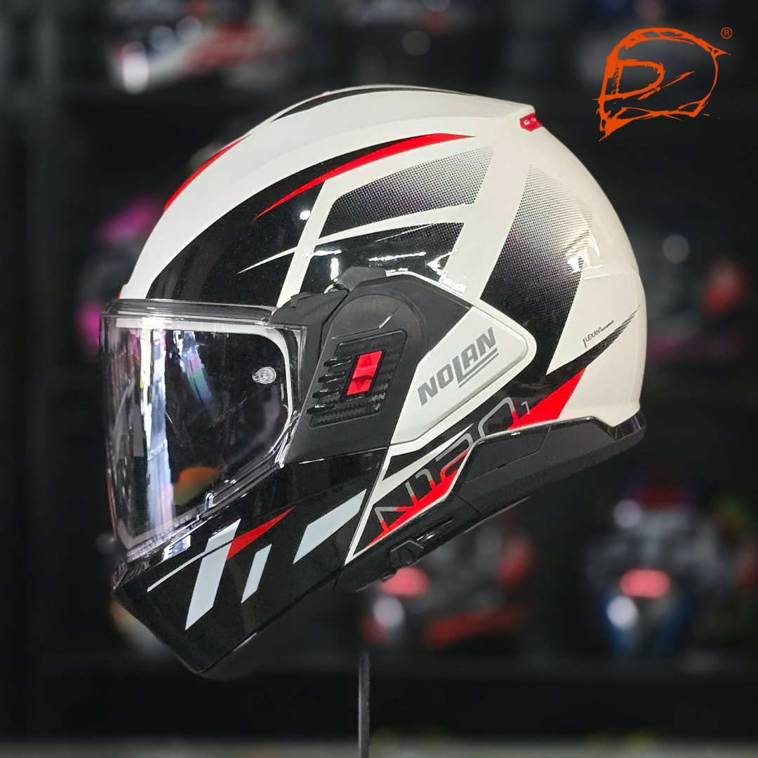 CASCO ABATIBLE NOLAN N120 1 NIGHTLIFE 27 BRILLO