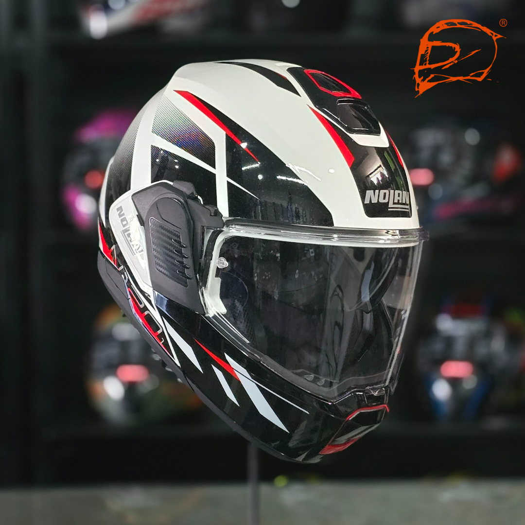 CASCO ABATIBLE NOLAN N120 1 NIGHTLIFE 27 BRILLO