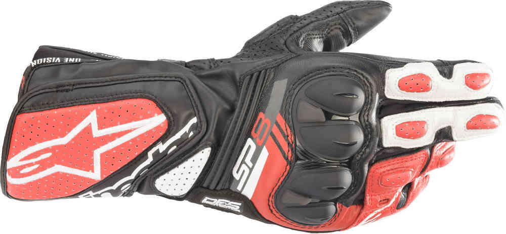 GUANTES ALPINESTARS SP-8 V3 NEGRO ROJO