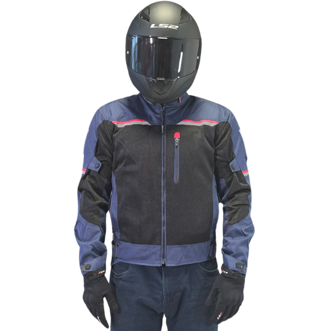 CHAMARRA DE MOTO GIACOMO PREMIUM LITE AZUL ROJO